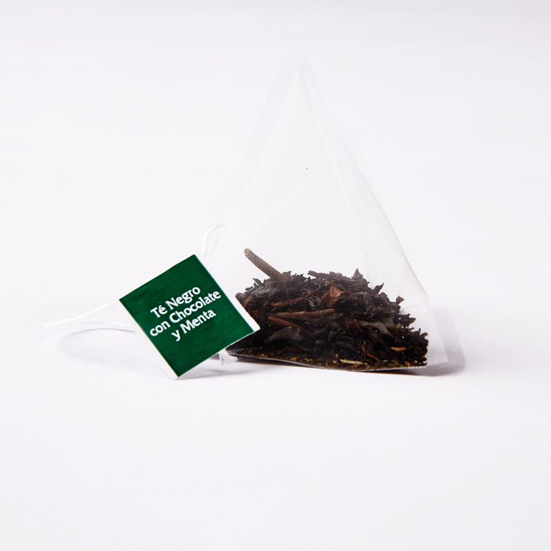 Pirámide Té Negro con Chocolate y Menta - 15 uds